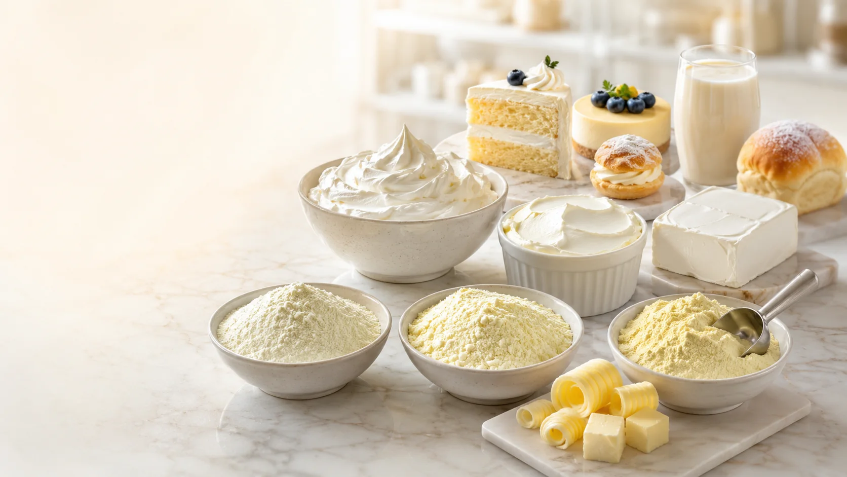 Dairy Products ingredients for commercial production