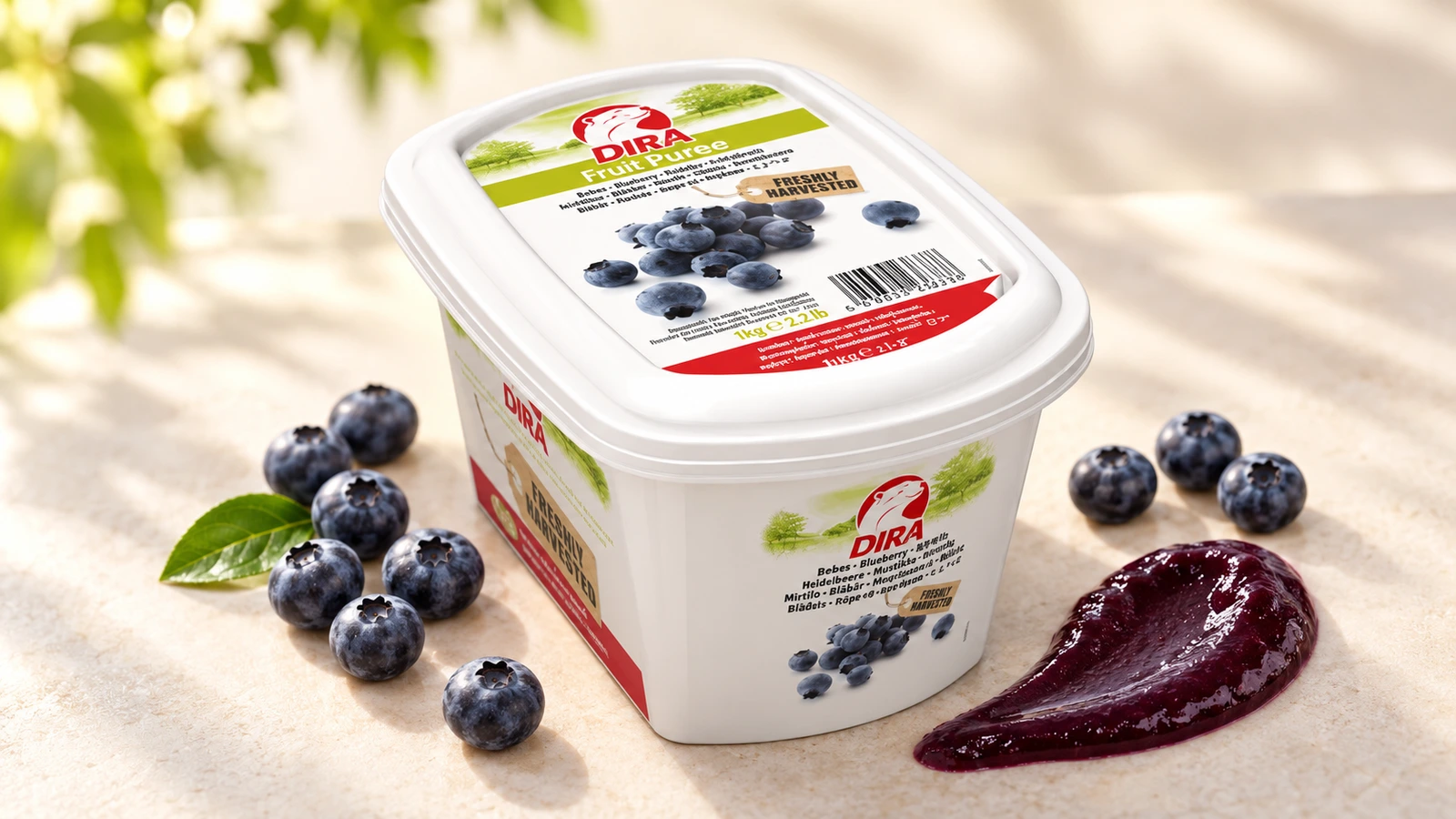 Blueberry Puree for commercial food production