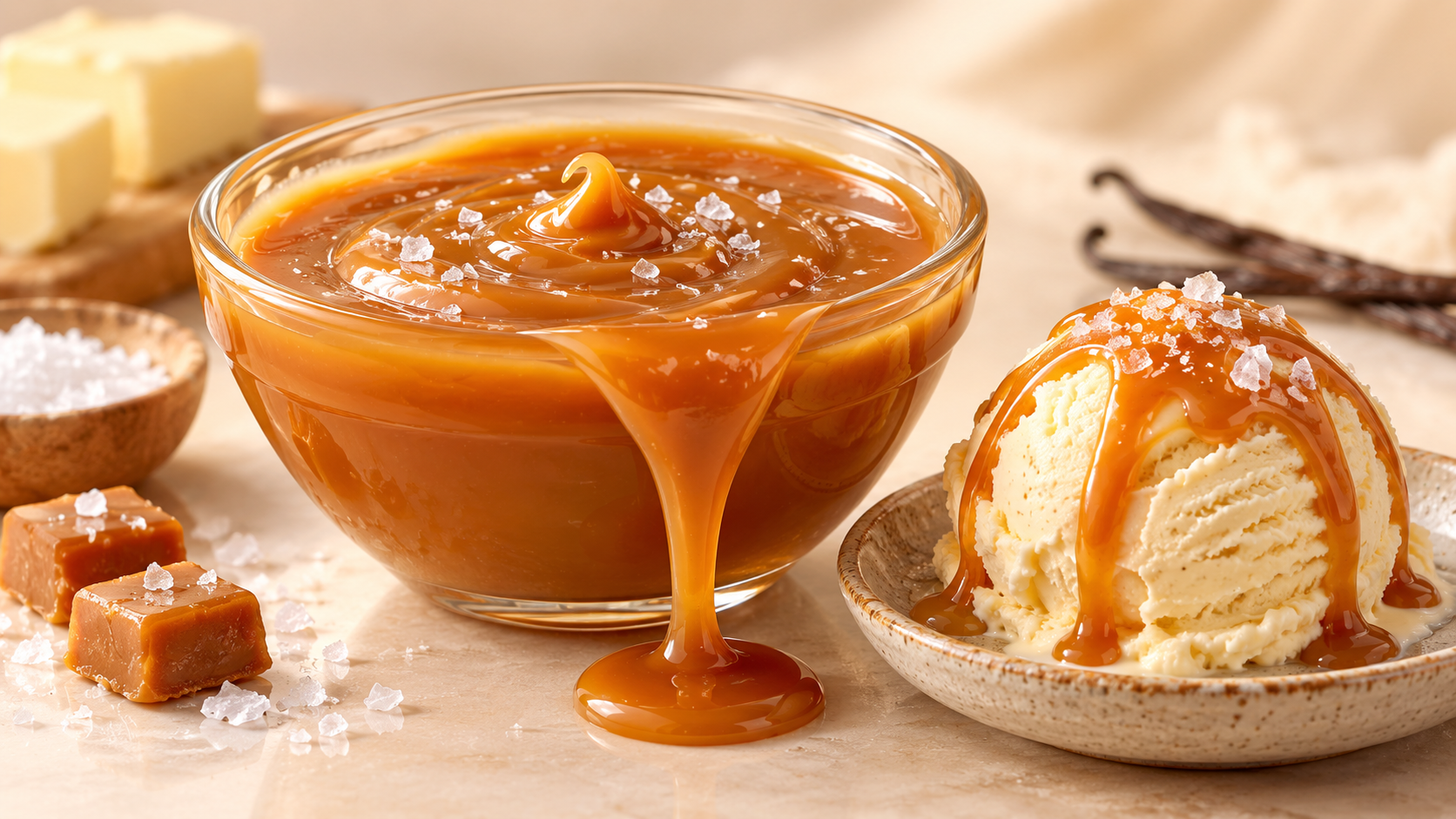 Salted Butter Caramel Conc. for commercial food production